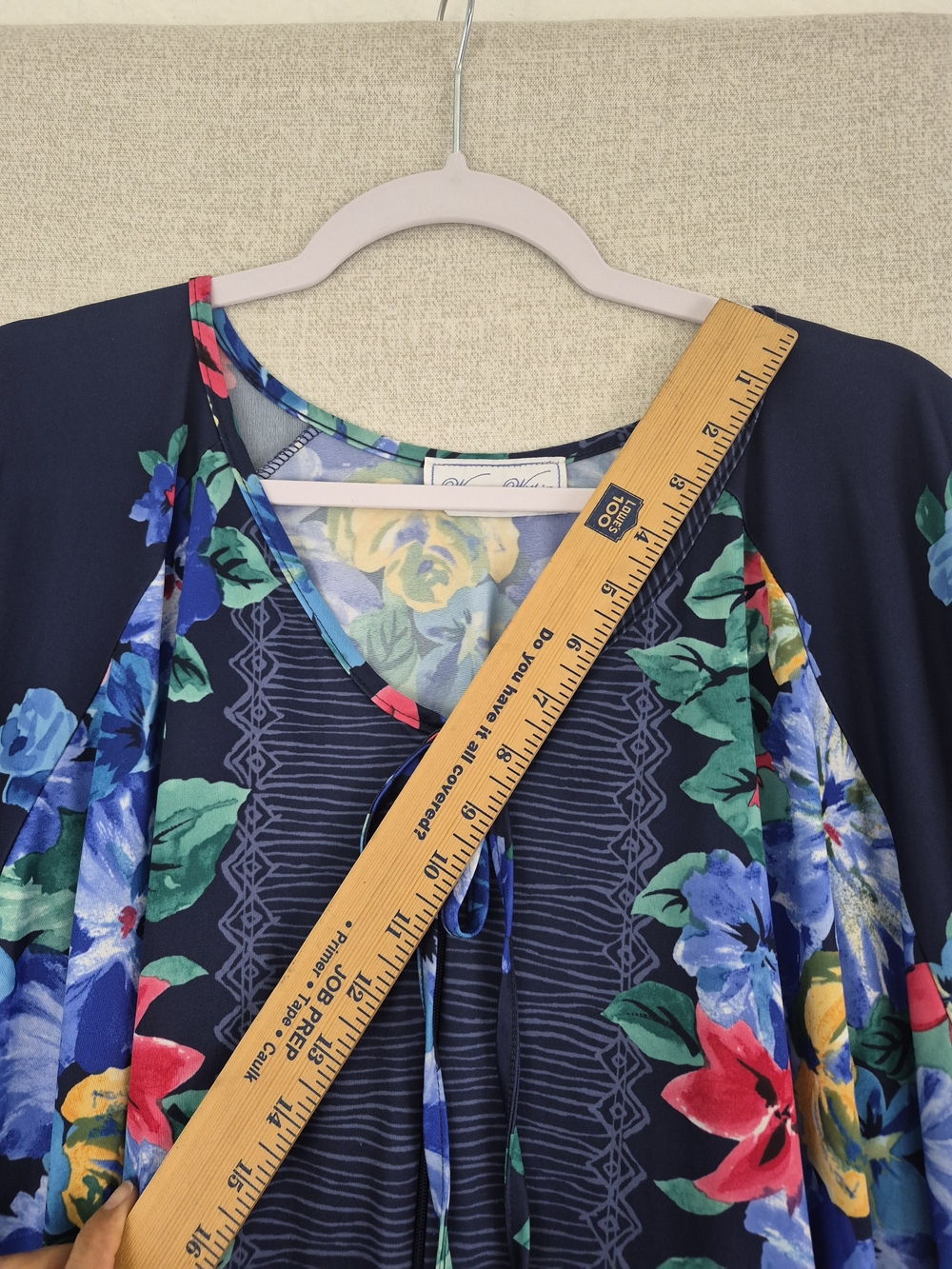 Within Floral Maxi Dress Navy Blue Colorful Flowers Short Sleeve Boho (SKU353 G) - Picture 7 of 14
